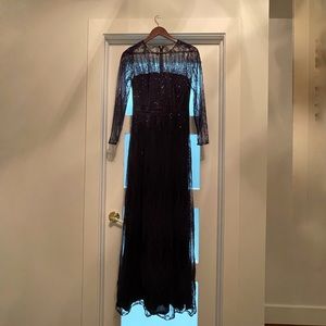 Dark Navy Blue David Meister Dress Size 4